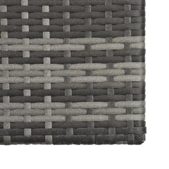 vidaXL 5 Piece Garden Lounge Set with Cushions Poly Rattan Grey