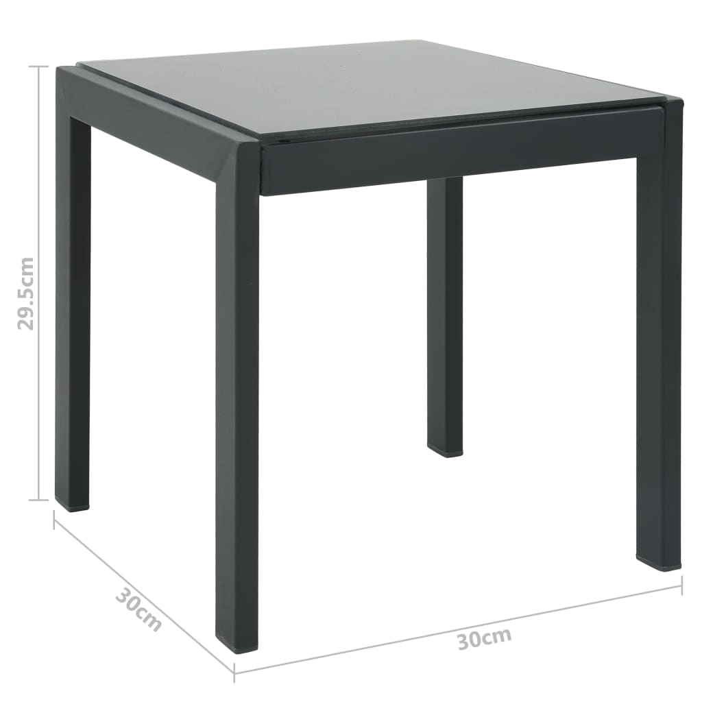 vidaXL Sun Loungers 2 pcs with Table Textilene and Steel
