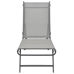 vidaXL Sun Loungers 2 pcs Textilene and Steel