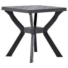 vidaXL Bistro Table Anthracite Ø70 cm Plastic