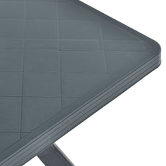 vidaXL Bistro Table Anthracite Ø70 cm Plastic