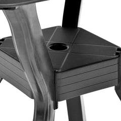 vidaXL Bistro Table Anthracite Ø70 cm Plastic