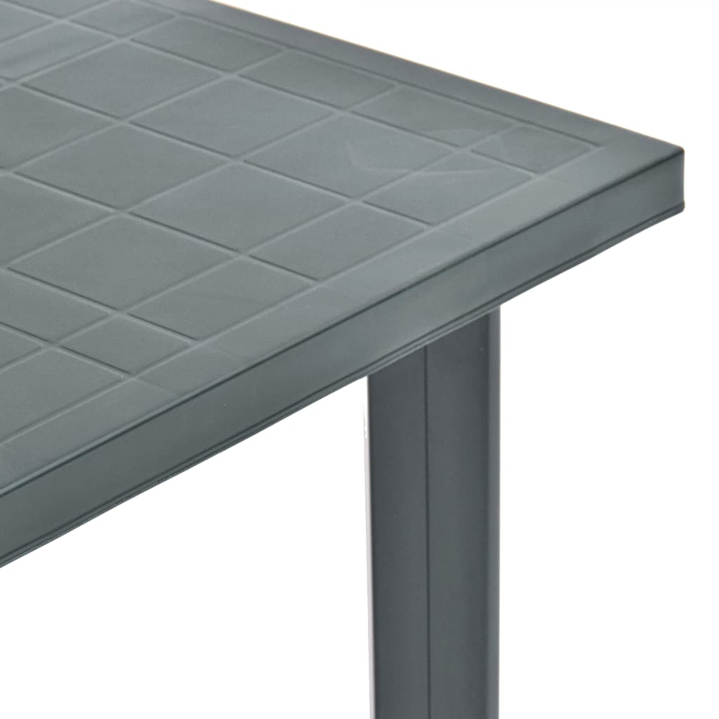 vidaXL Garden Table Anthracite 80x75x72 cm Plastic