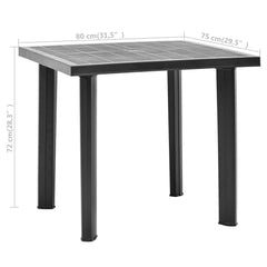 Garden Table  80x75x72 cm Plastic