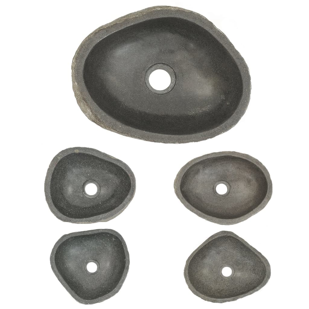 vidaXL Basin River Stone Oval (29-38)x(24-31) cm
