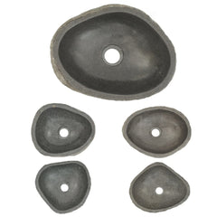 vidaXL Basin River Stone Oval (29-38)x(24-31) cm