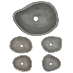 vidaXL Basin River Stone Oval (37-46)x(29-36) cm