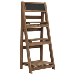 vidaXL 3-Tier Plant Stand with Blackboard 40x30x90 cm Solid Fir Wood