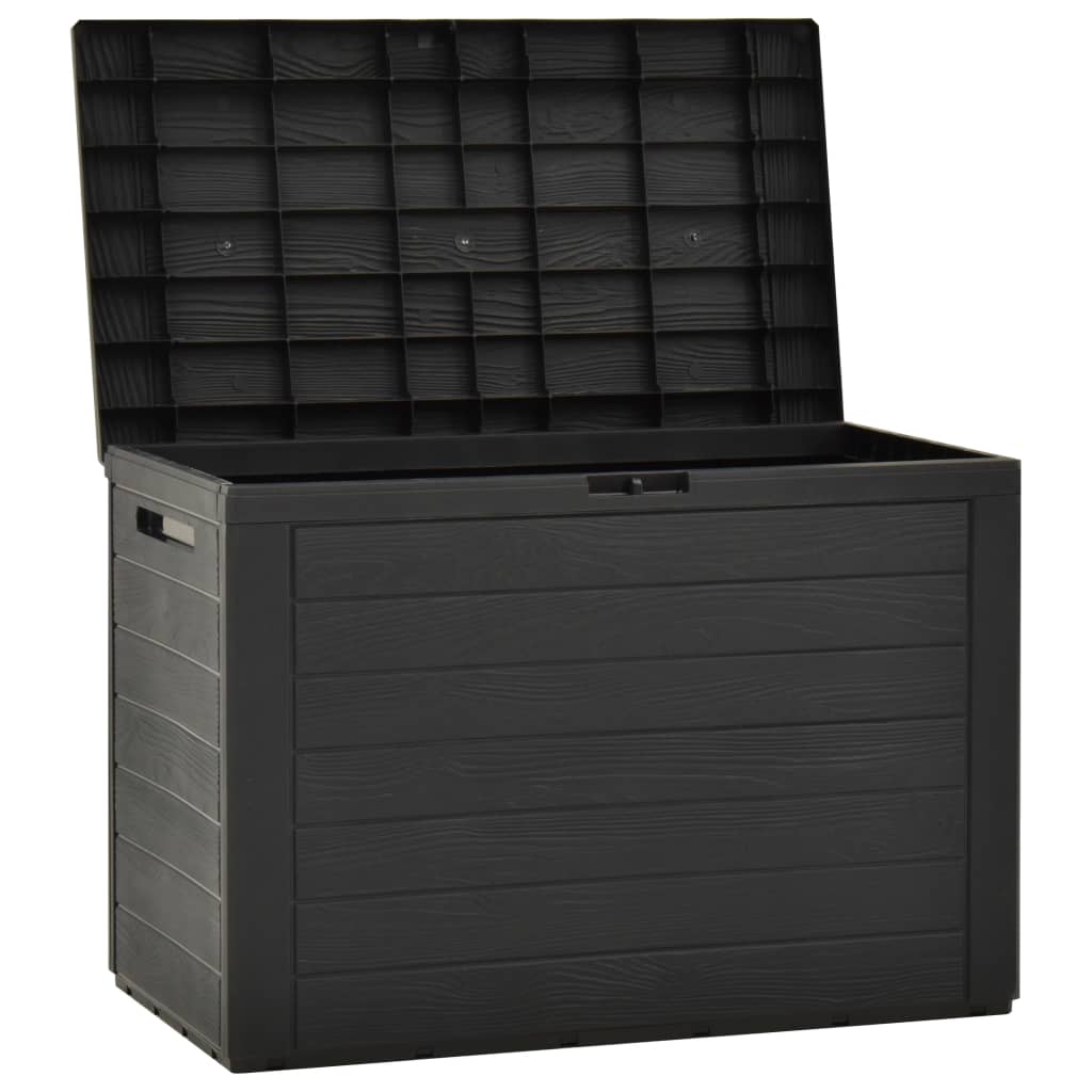 vidaXL Garden Storage Box Anthracite 114x47x60 cm