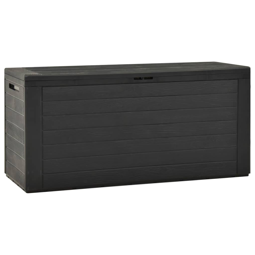 vidaXL Garden Storage Box Anthracite 114x47x60 cm