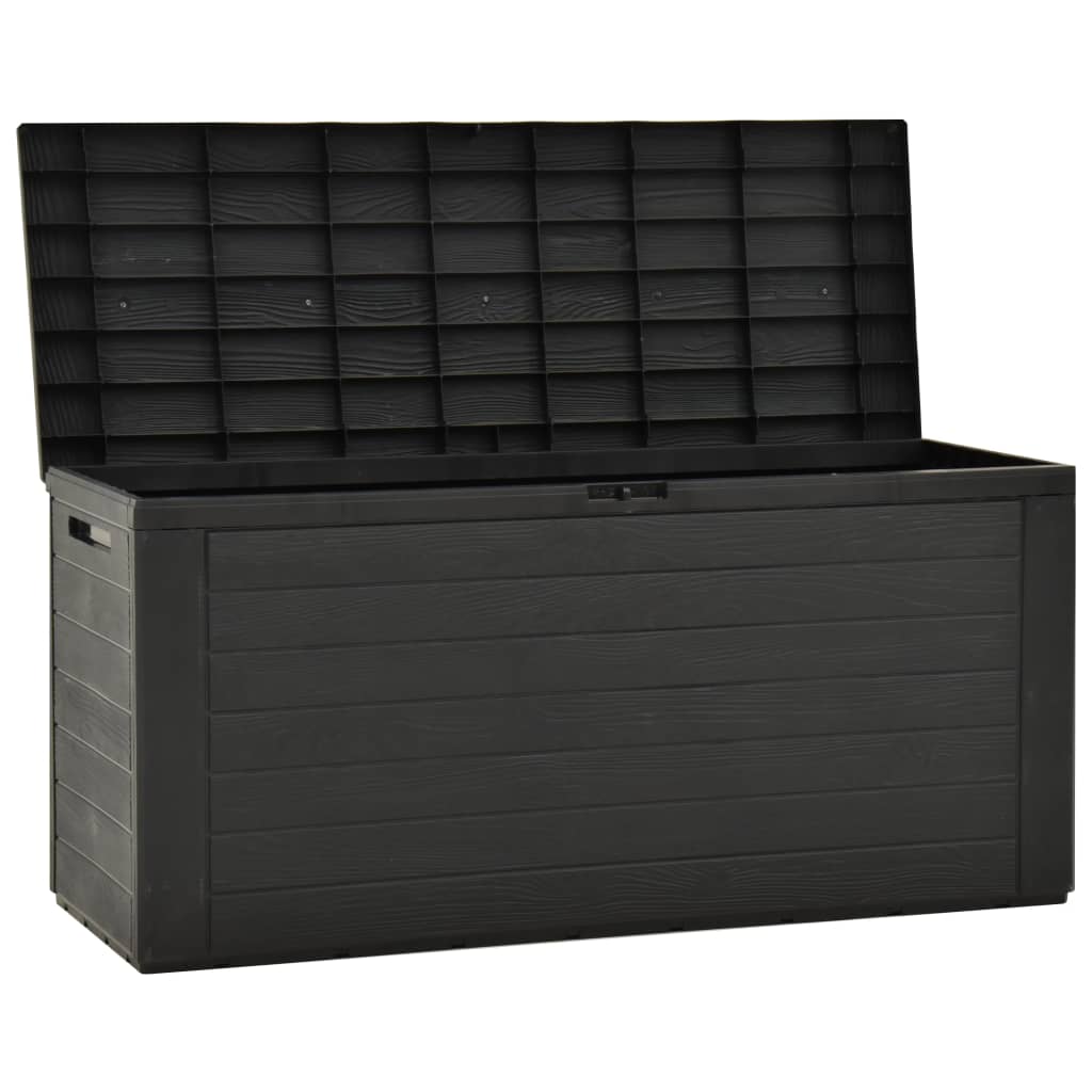 vidaXL Garden Storage Box Anthracite 114x47x60 cm