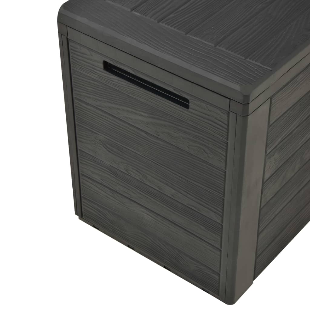 vidaXL Garden Storage Box Anthracite 114x47x60 cm