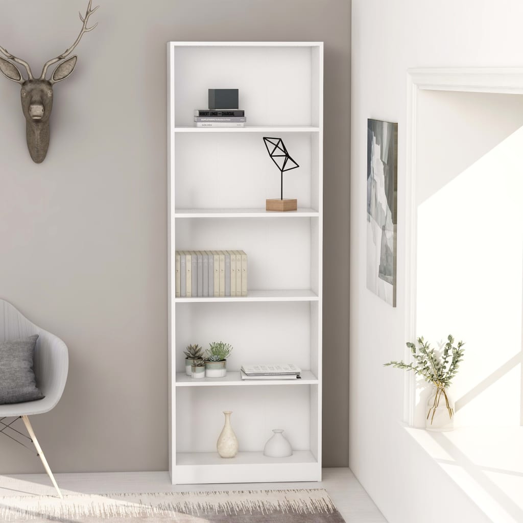 vidaXL Book Cabinet Black 40x30x189 cm Engineered Wood