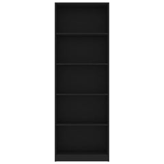 vidaXL Book Cabinet Black 40x30x189 cm Engineered Wood