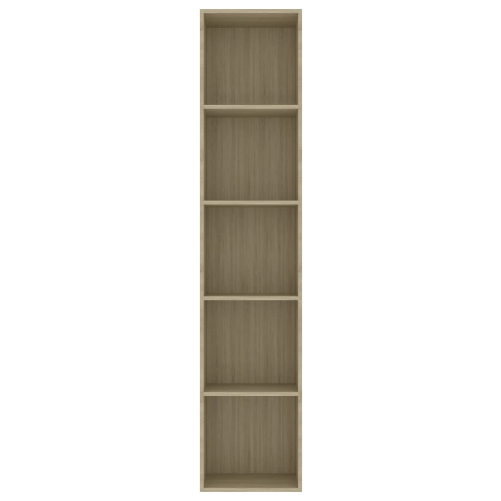 vidaXL Book Cabinet Black 40x30x189 cm Engineered Wood
