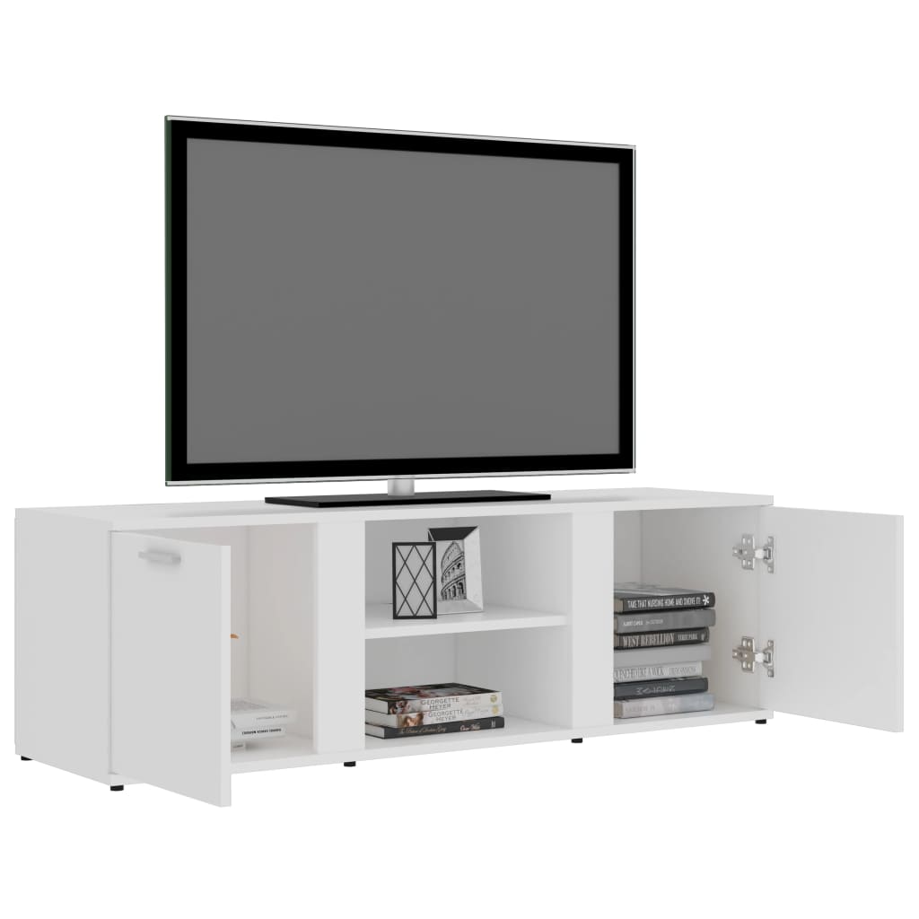 vidaXL TV Cabinet Black 120x34x37 cm Engineered Wood