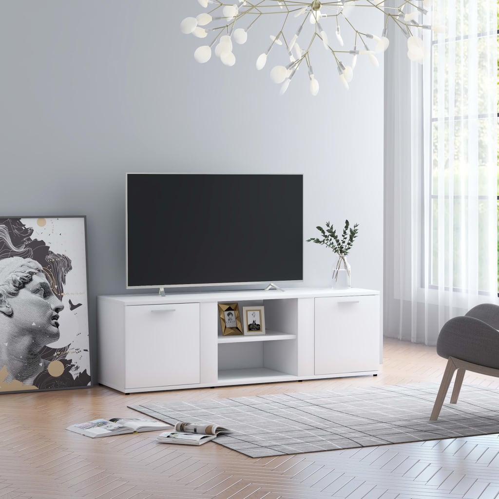 vidaXL TV Cabinet Black 120x34x37 cm Engineered Wood