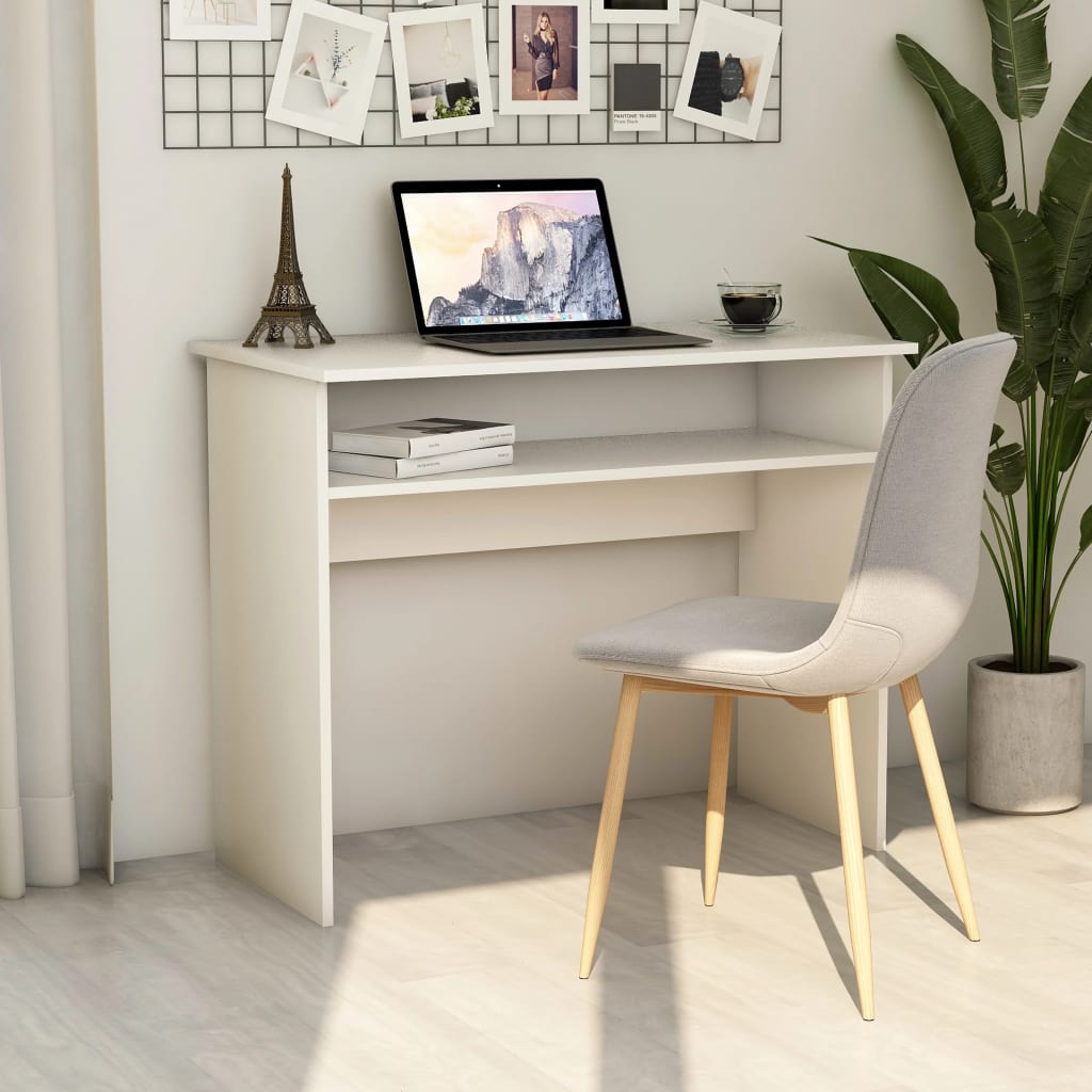 vidaXL Desk Black 90x50x74 cm Engineered Wood