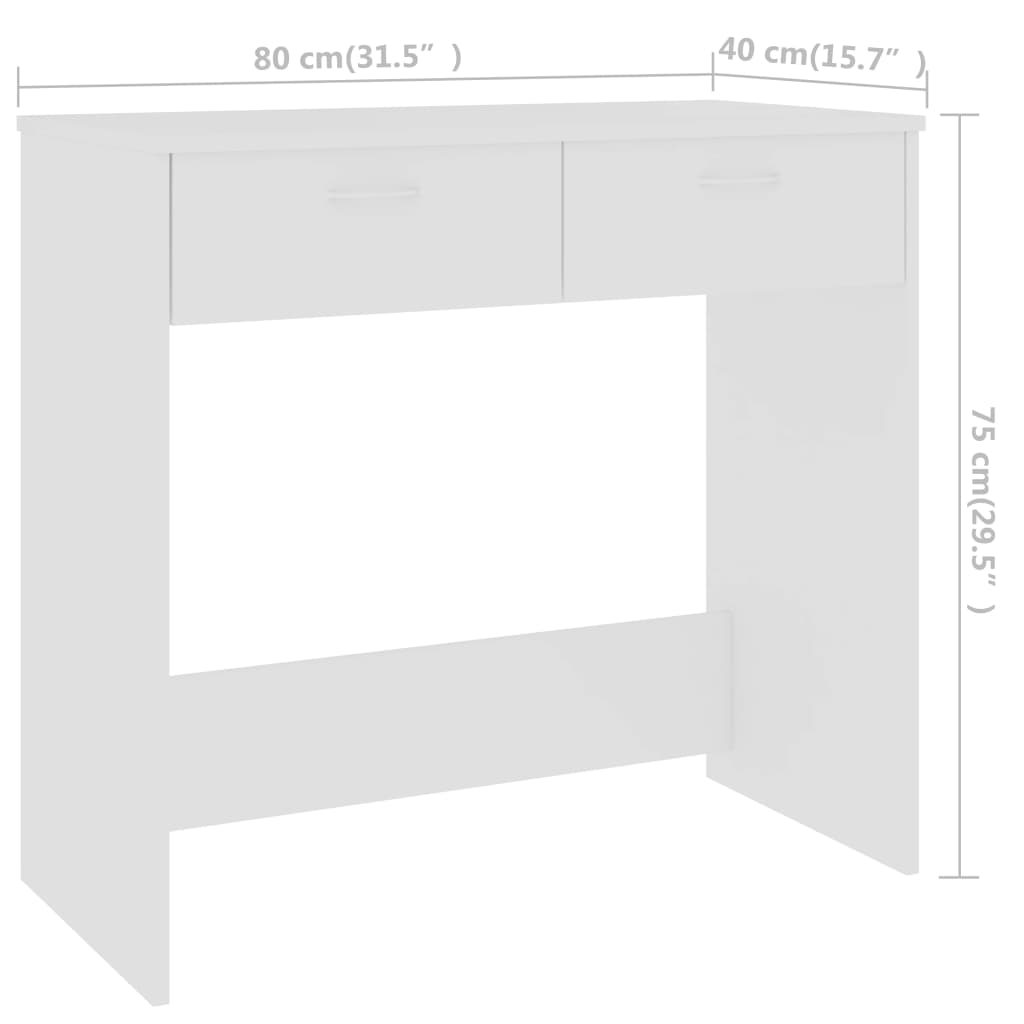 Desk  80x40x75 cm Engineered Wood