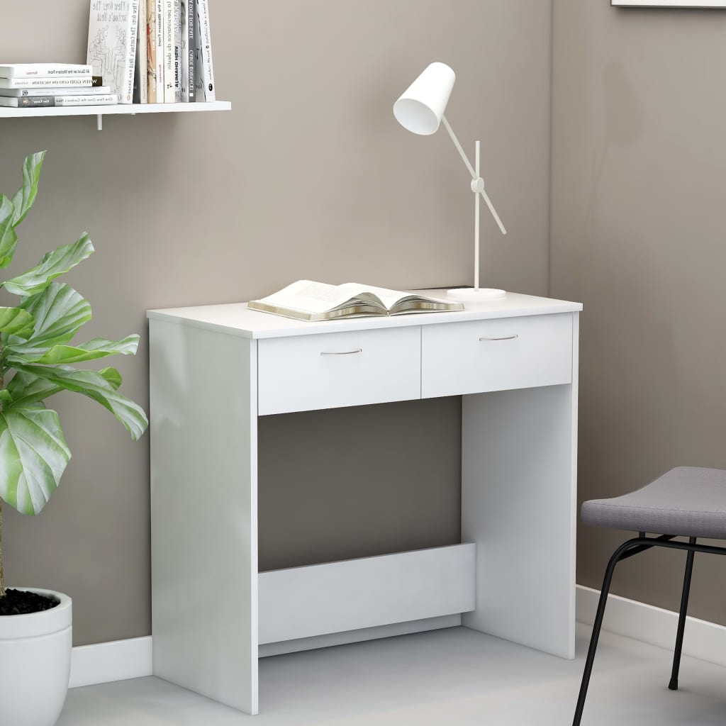 vidaXL Desk Black 80x40x75 cm Engineered Wood