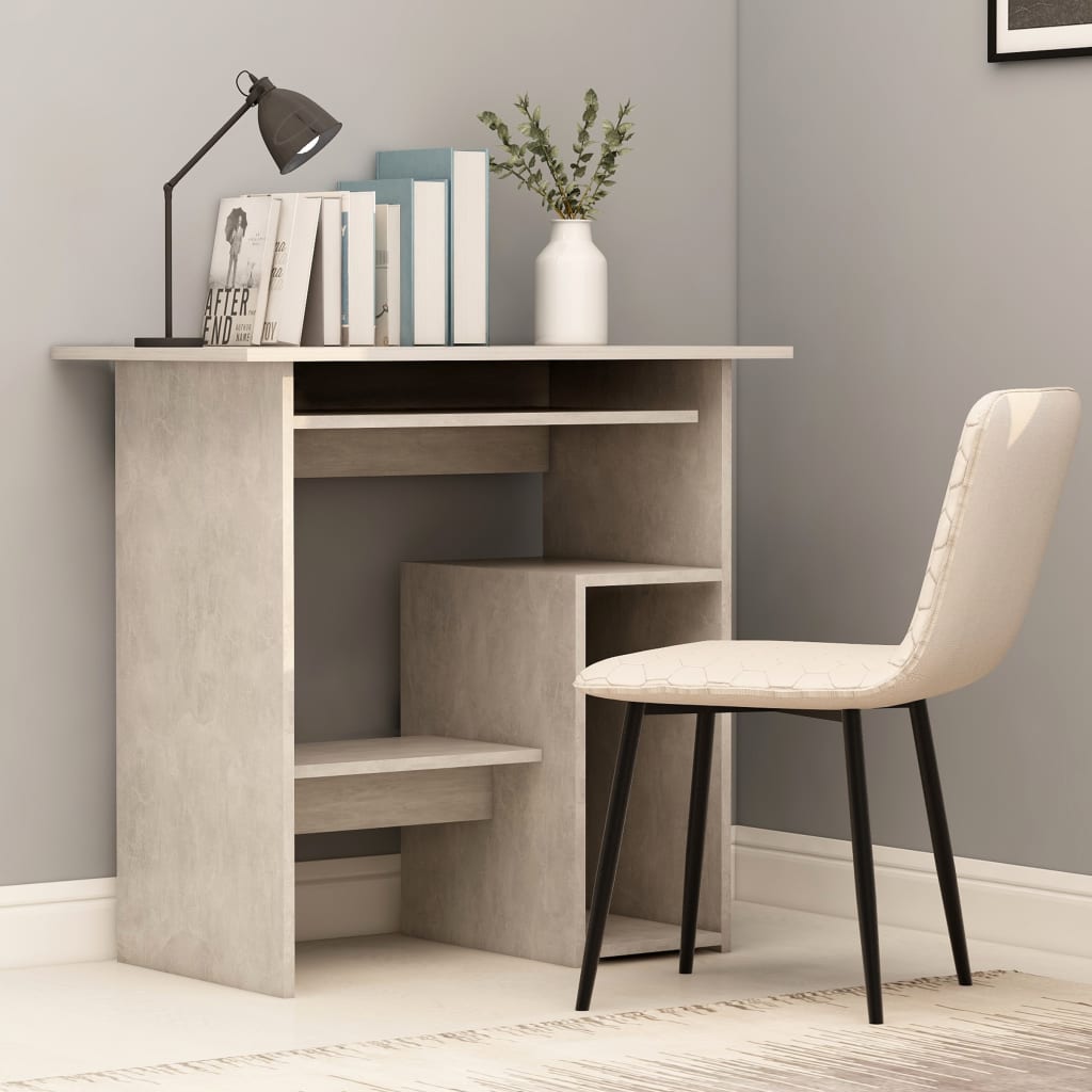 vidaXL Desk Black 80x45x74 cm Engineered Wood