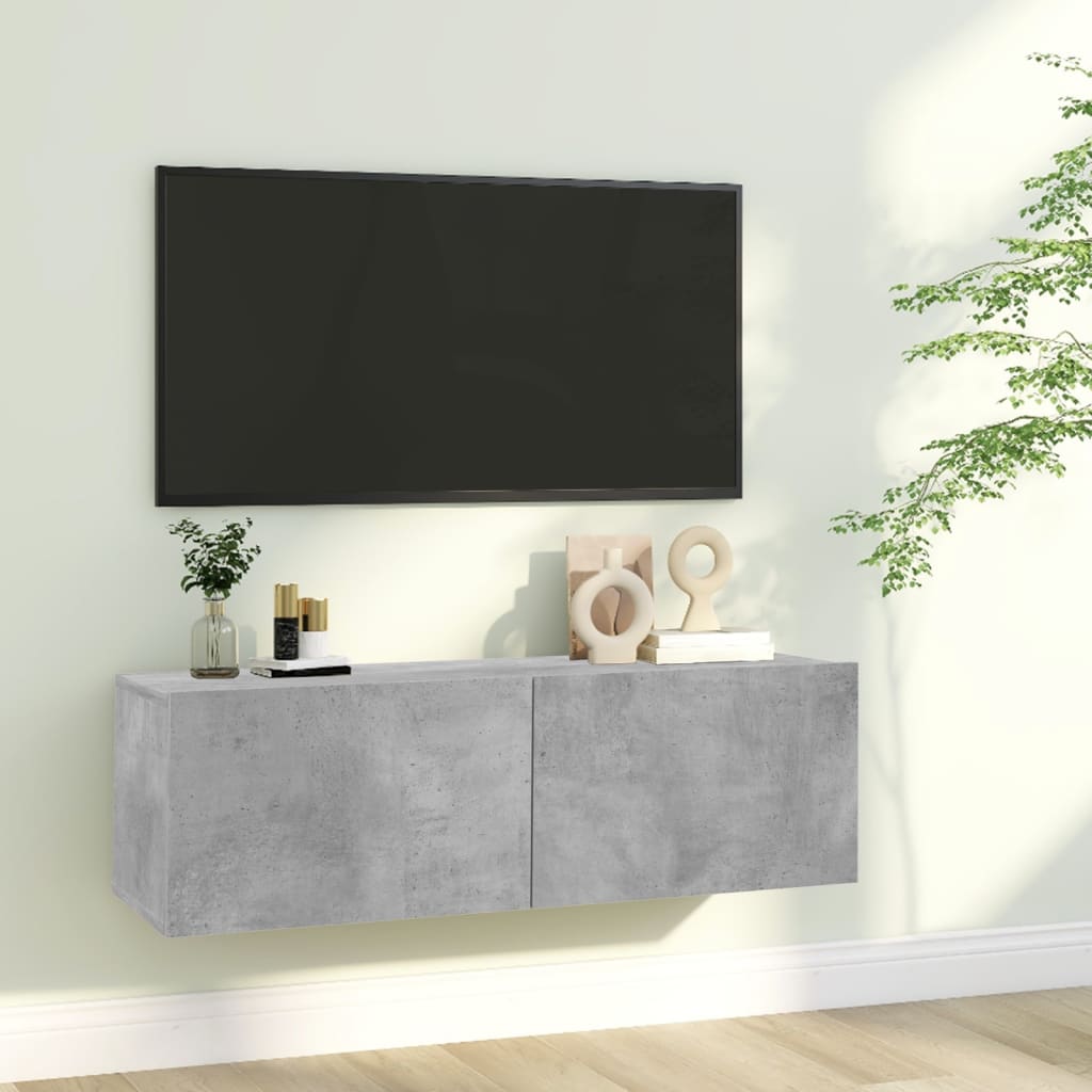 vidaXL TV Cabinet Black 120x30x30 cm Engineered Wood