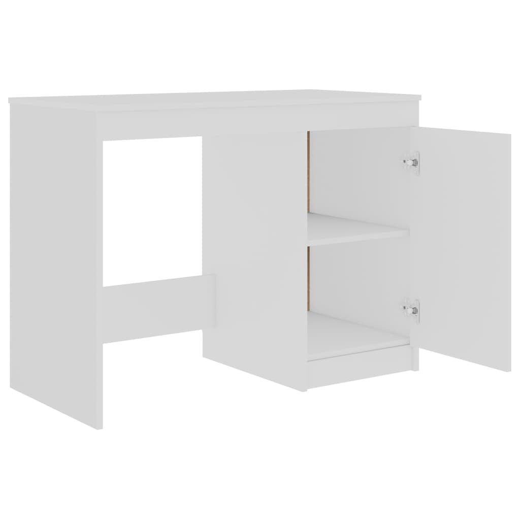 vidaXL Desk White 100x50x76 cm Engineered Wood