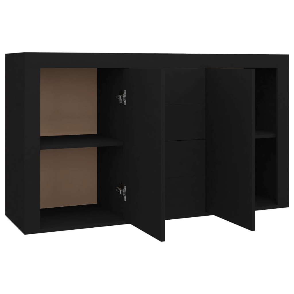 vidaXL Sideboard Black 120x36x69 cm Engineered Wood