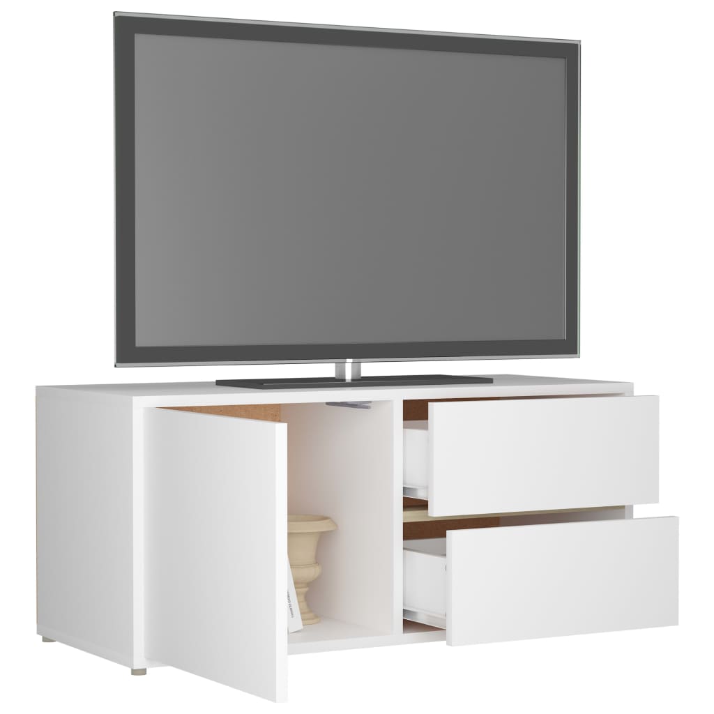 vidaXL TV Cabinet Black 80x34x36 cm Engineered Wood