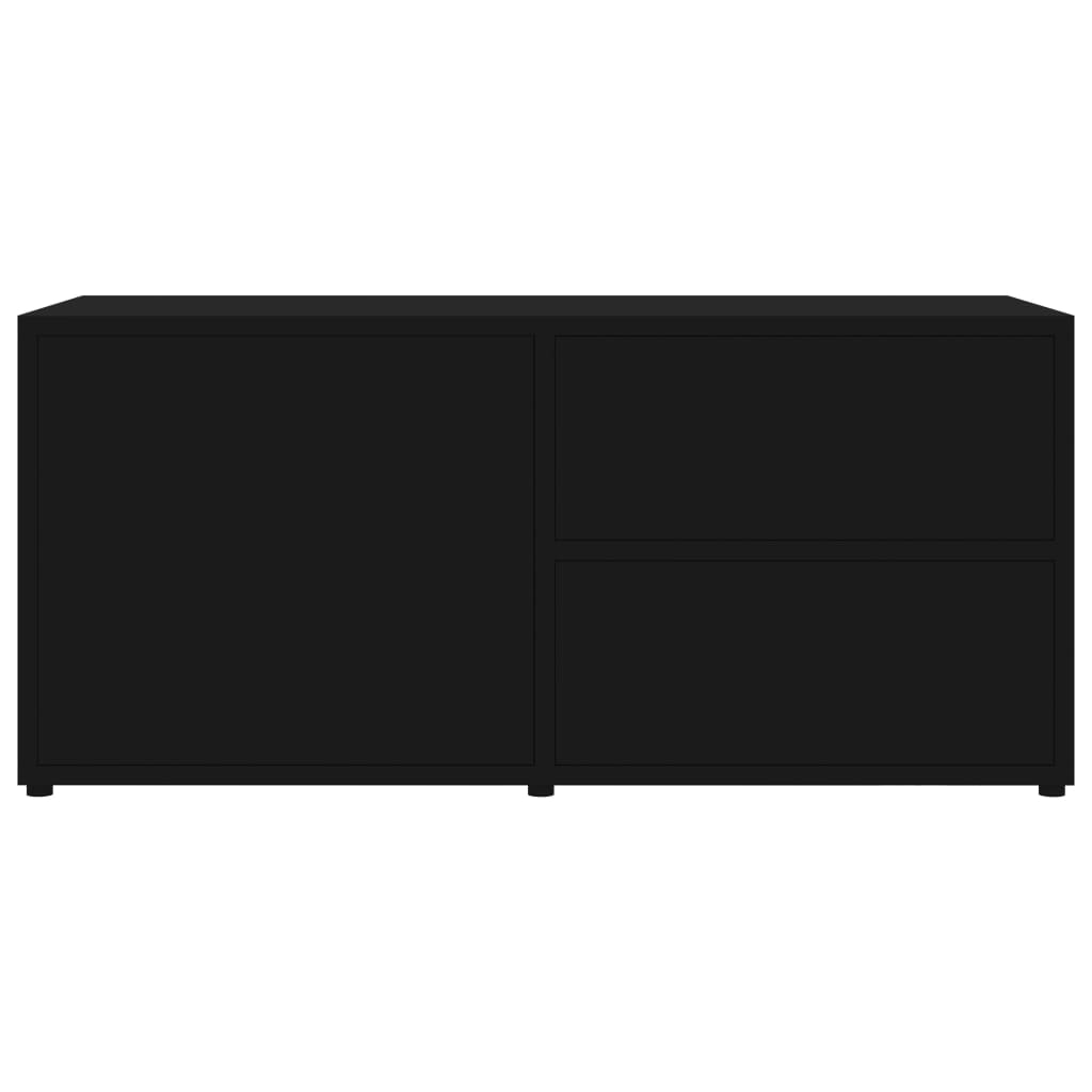 vidaXL TV Cabinet Black 80x34x36 cm Engineered Wood