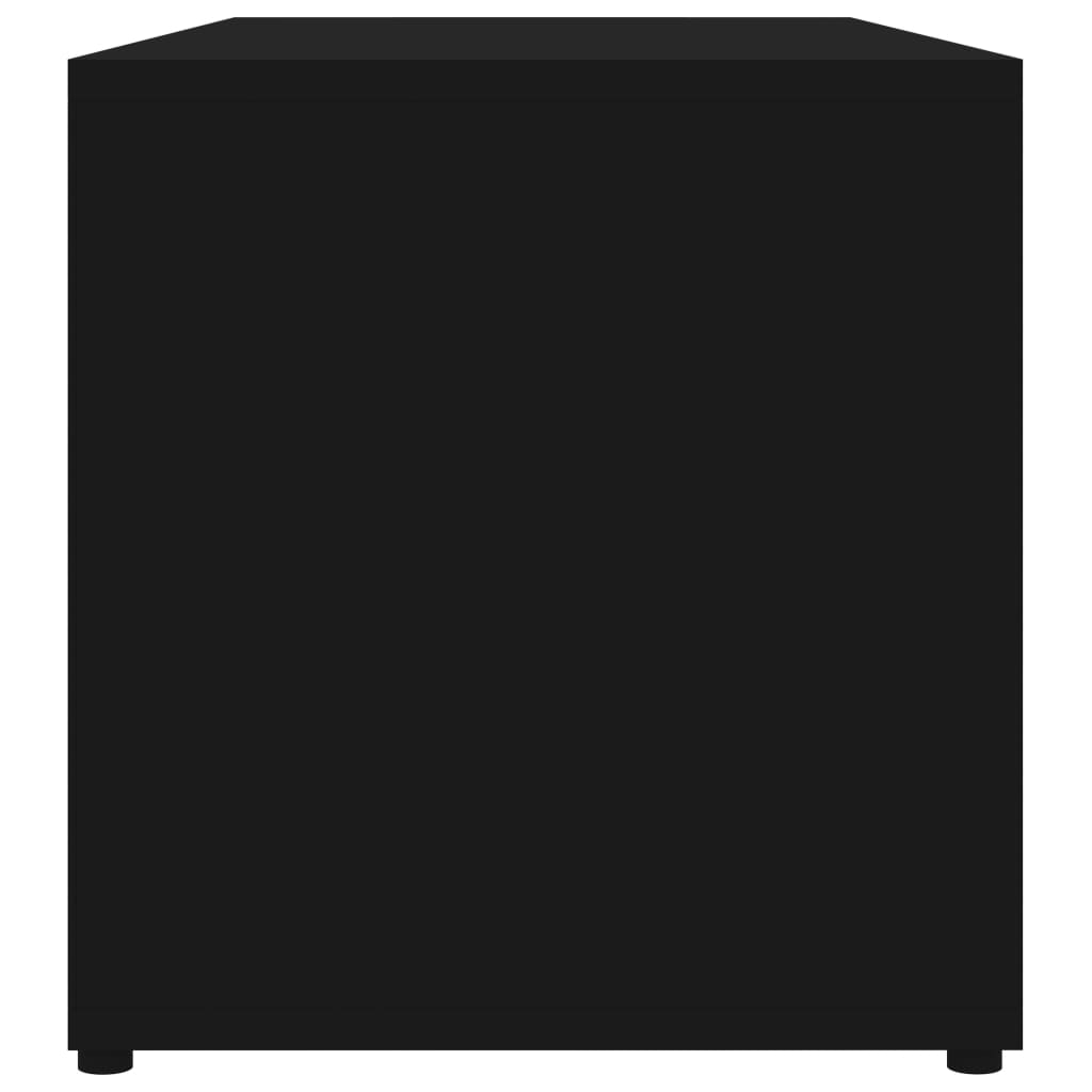 vidaXL TV Cabinet Black 80x34x36 cm Engineered Wood