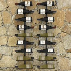 Wall-mounted Wine Racks for 18 Bottles 2 pcs  Iron
