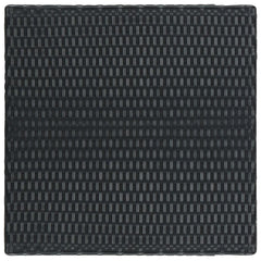 vidaXL Garden Bar Table Black 60.5x60.5x110.5 cm Poly Rattan