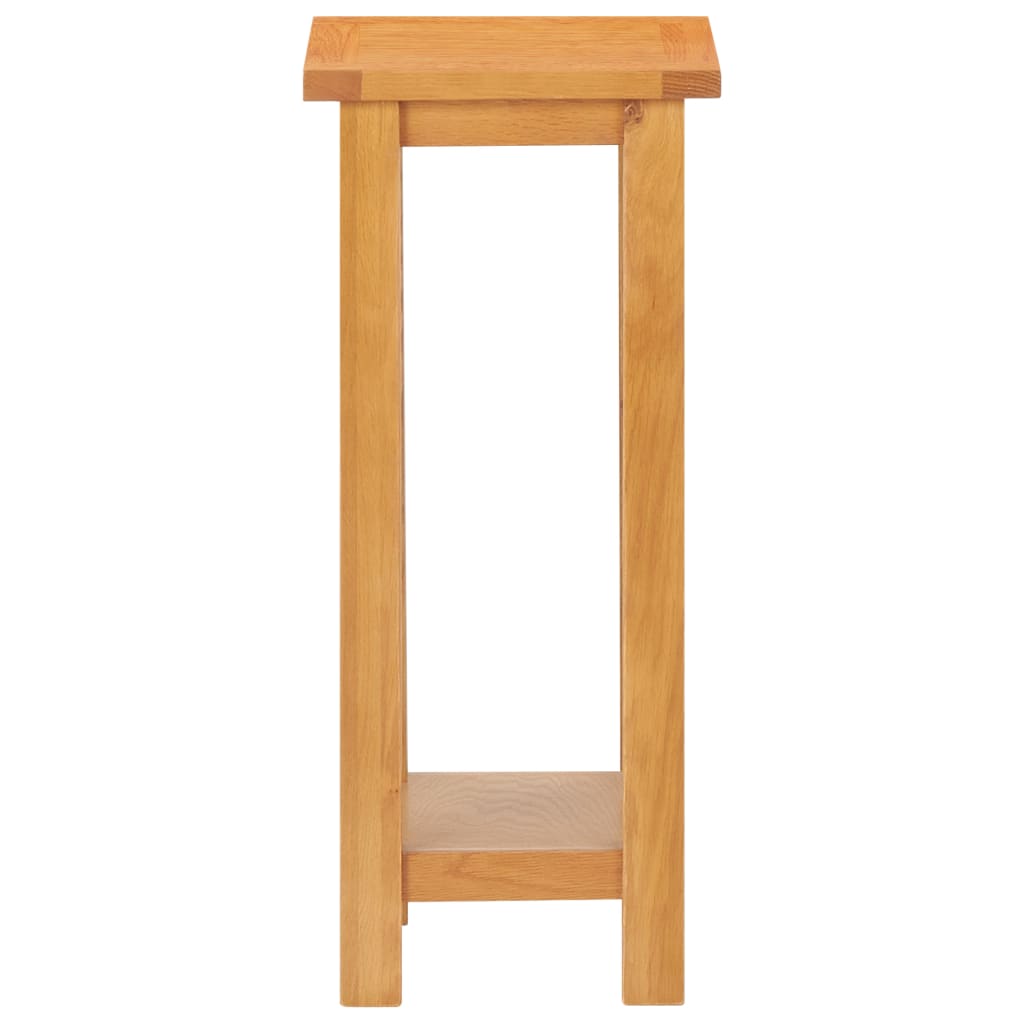 vidaXL Side Table 27x24x55 cm Solid Oak Wood