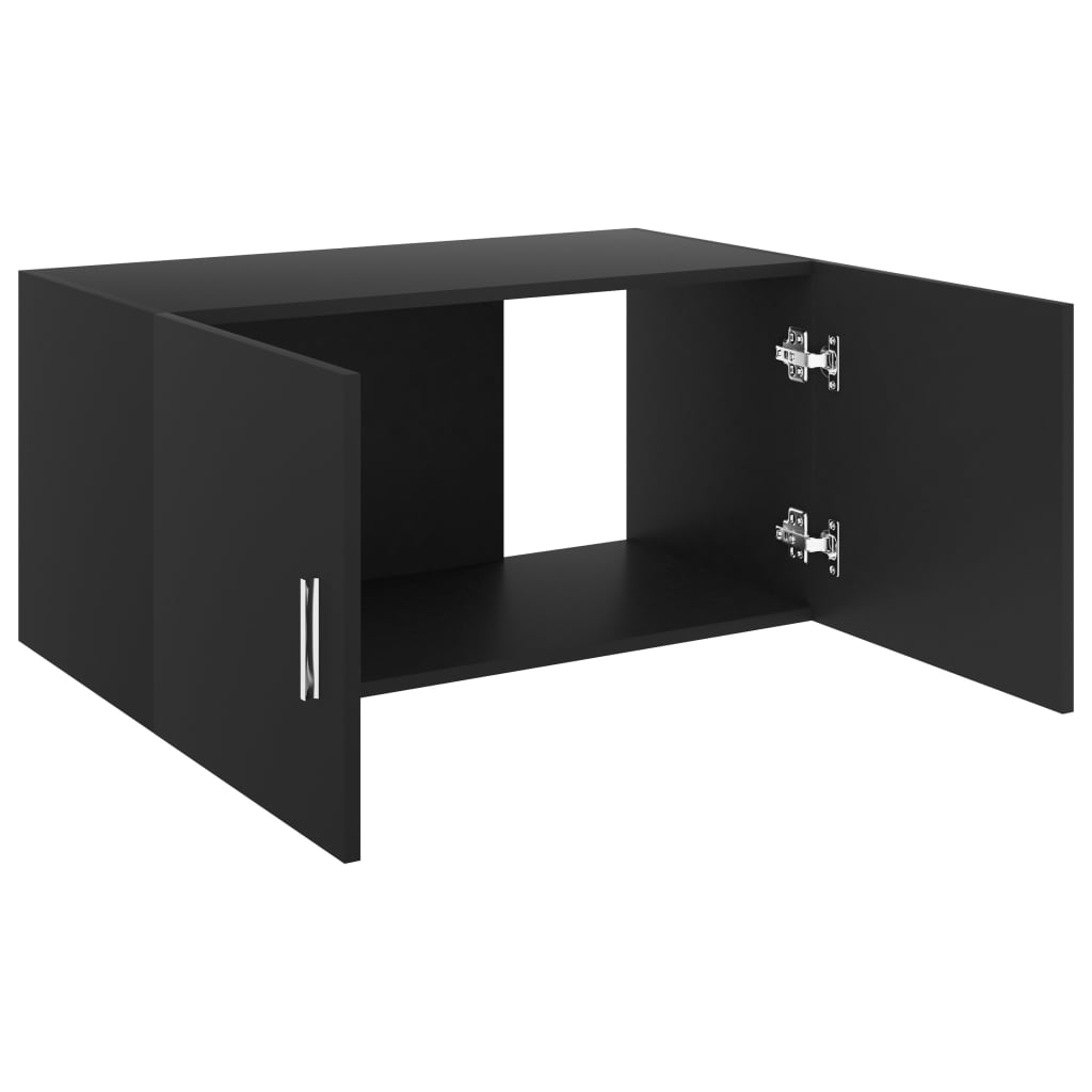 vidaXL Wall Mounted Cabinet Black 80x39x40 cm Engineered Wood