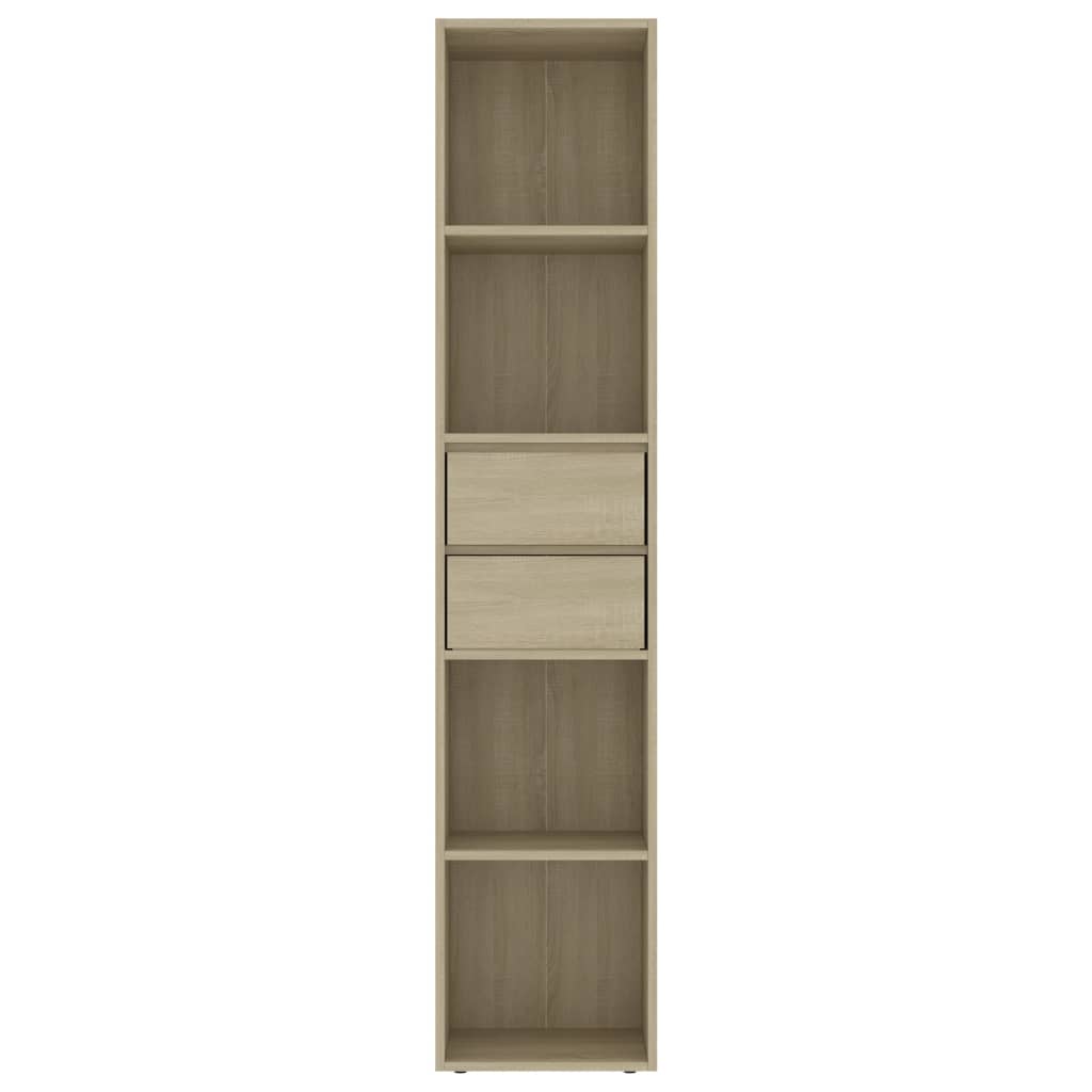 vidaXL Book Cabinet Black 36x30x171 cm Engineered Wood