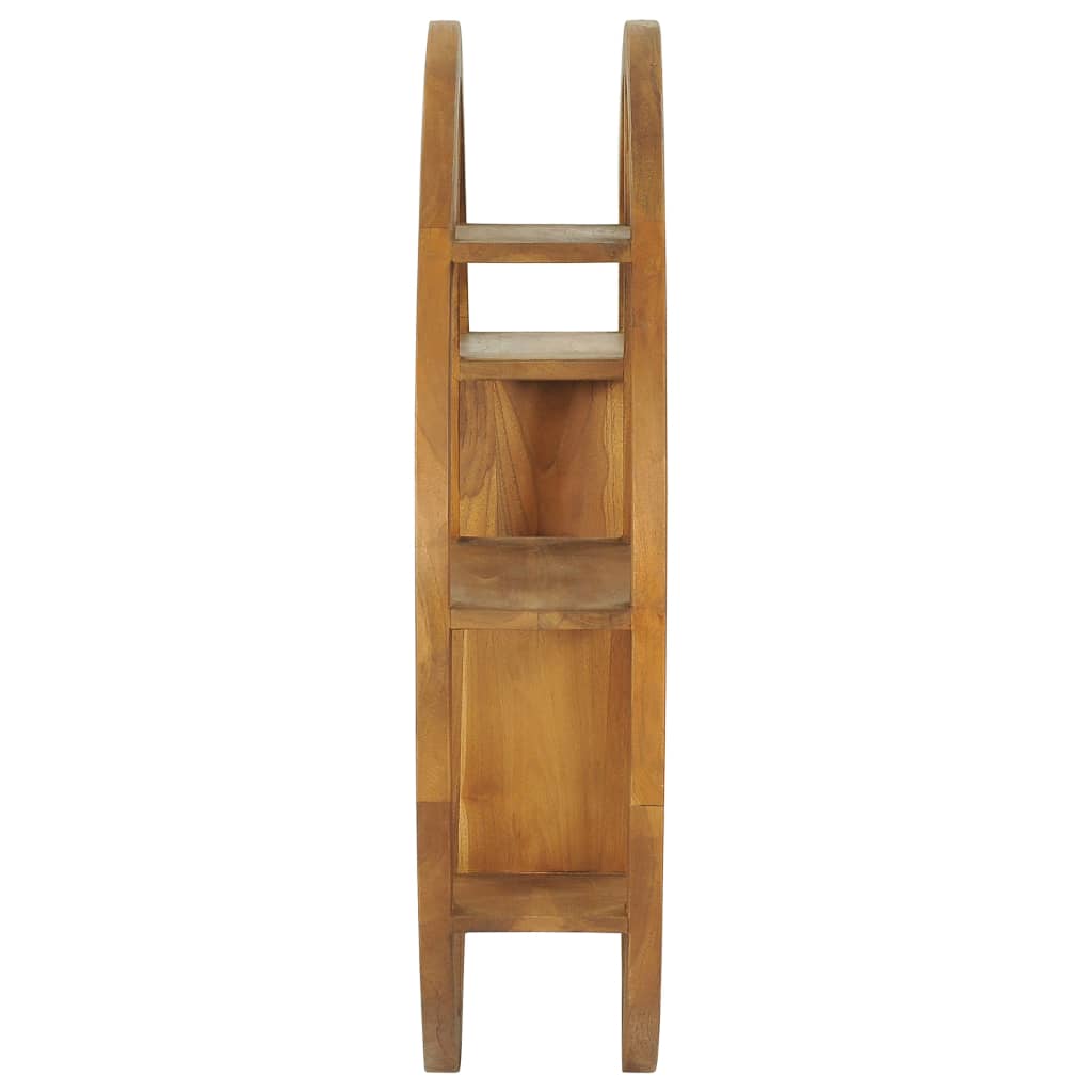 vidaXL Yin Yang Wall Shelf 80x17.5x80 cm Solid Teak Wood