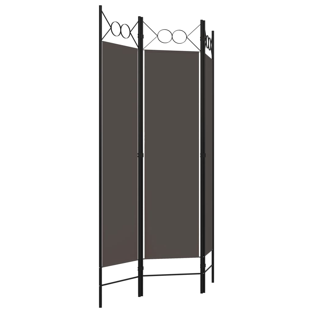 vidaXL 3-Panel Room Divider Anthracite 120x180 cm