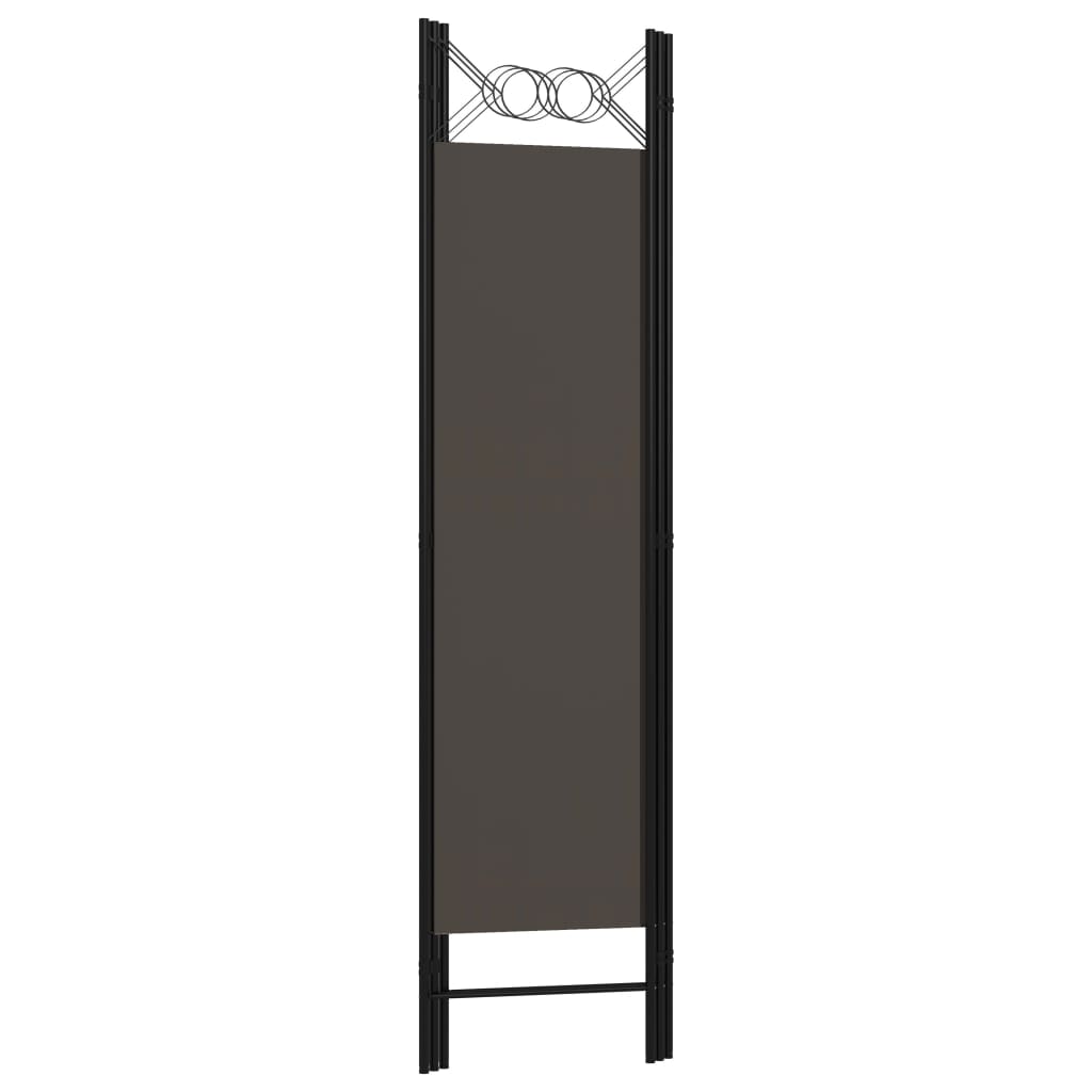 vidaXL 3-Panel Room Divider Anthracite 120x180 cm