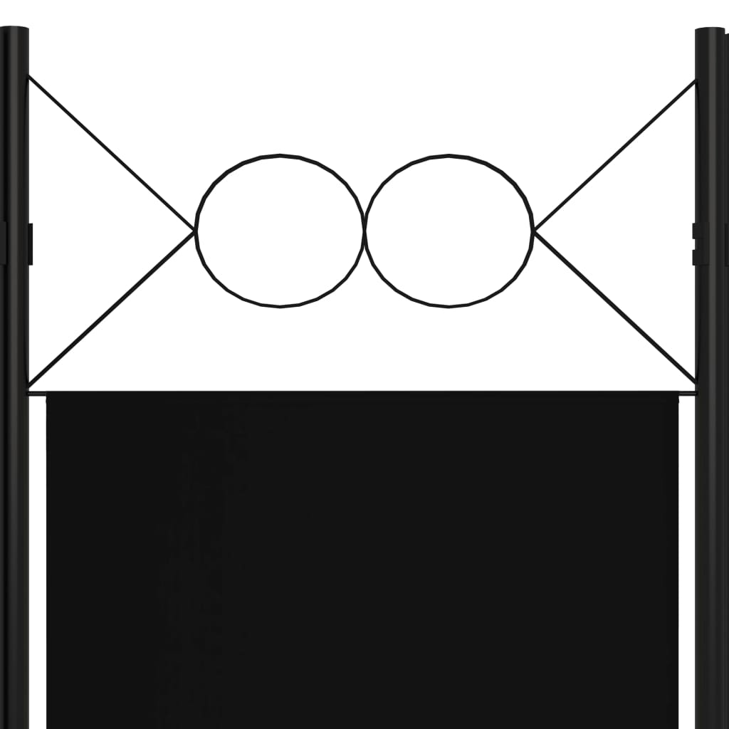 vidaXL 3-Panel Room Divider Anthracite 120x180 cm