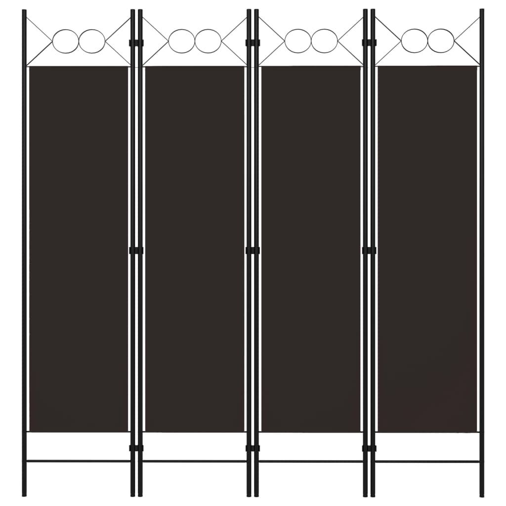 vidaXL 4-Panel Room Divider Anthracite 160x180 cm