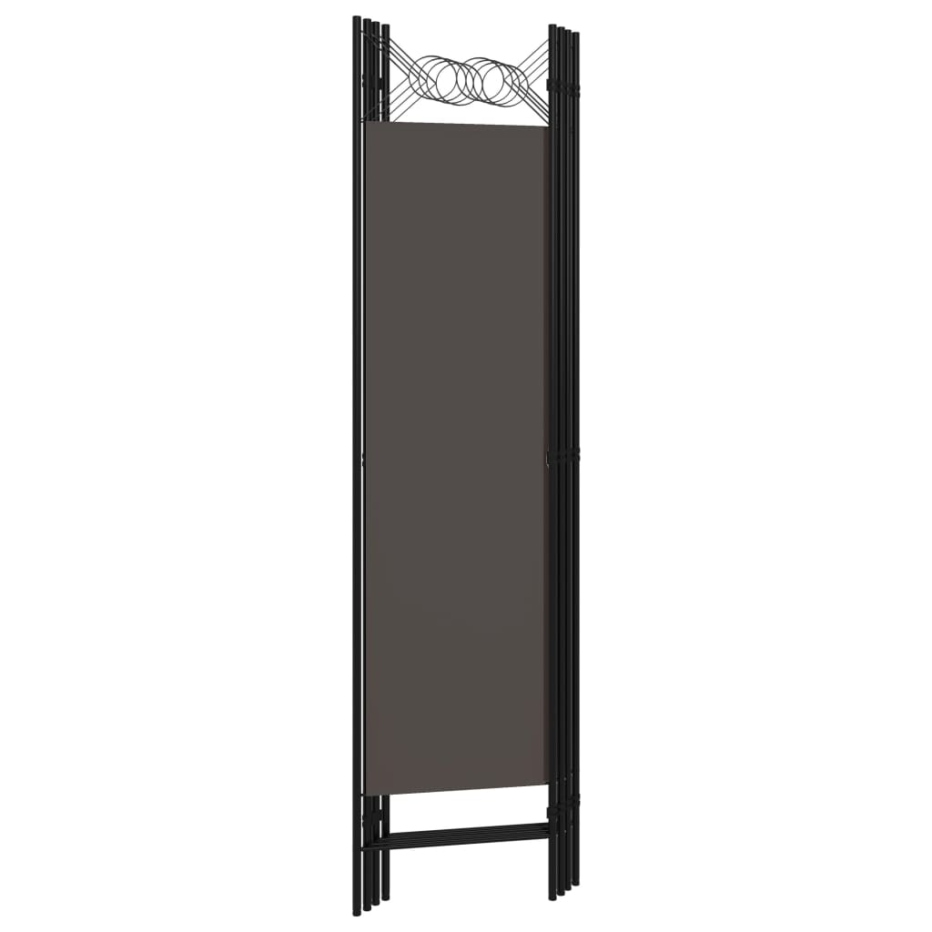 vidaXL 4-Panel Room Divider Anthracite 160x180 cm