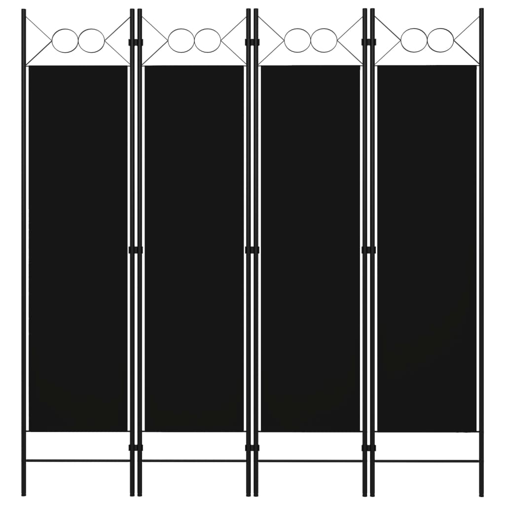 vidaXL 4-Panel Room Divider Anthracite 160x180 cm