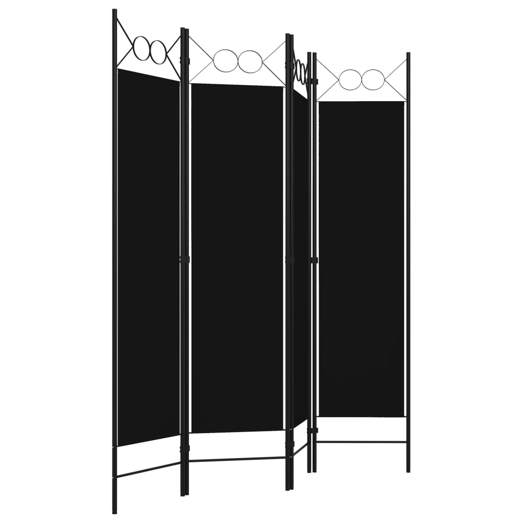 vidaXL 4-Panel Room Divider Anthracite 160x180 cm