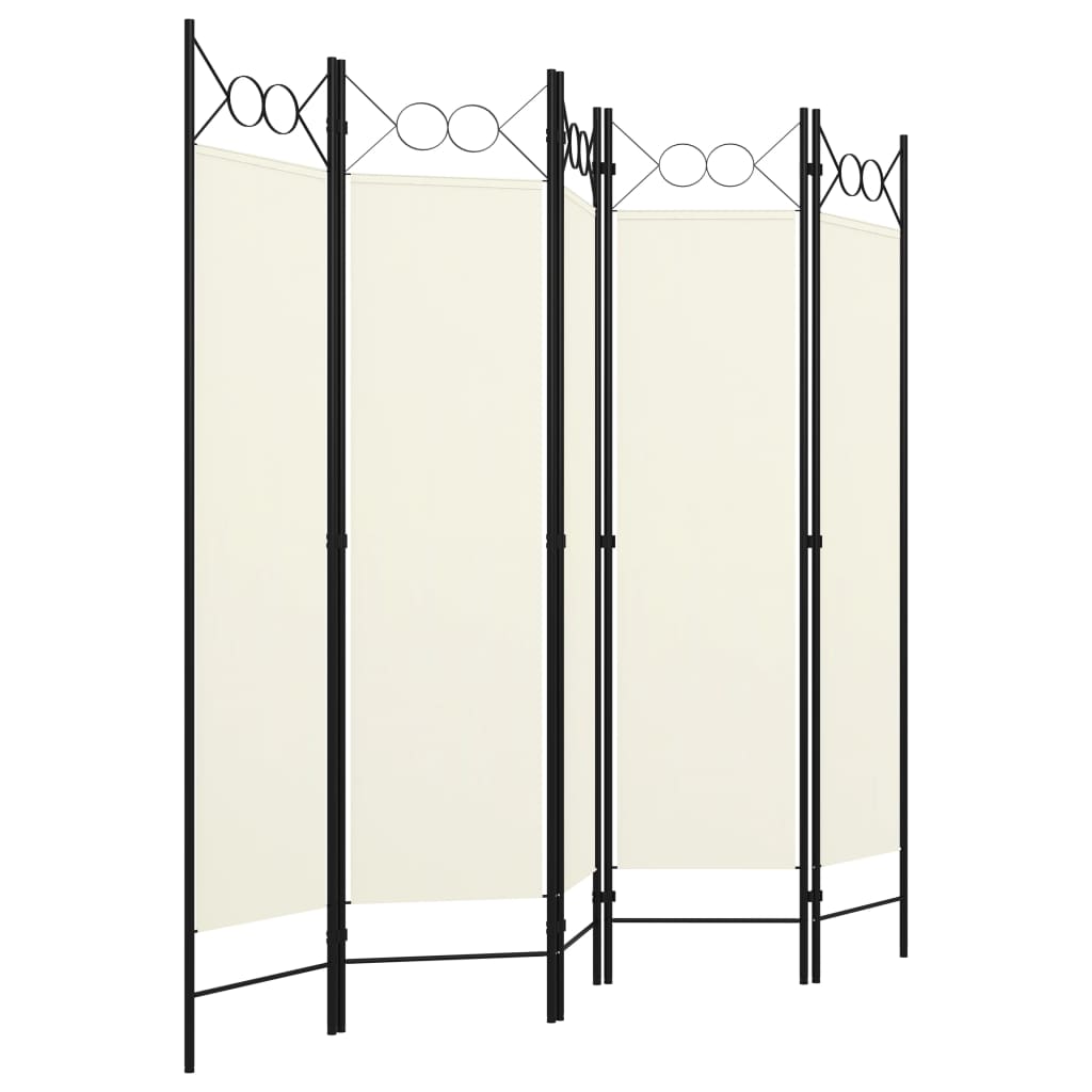 vidaXL 5-Panel Room Divider Anthracite 200x180 cm