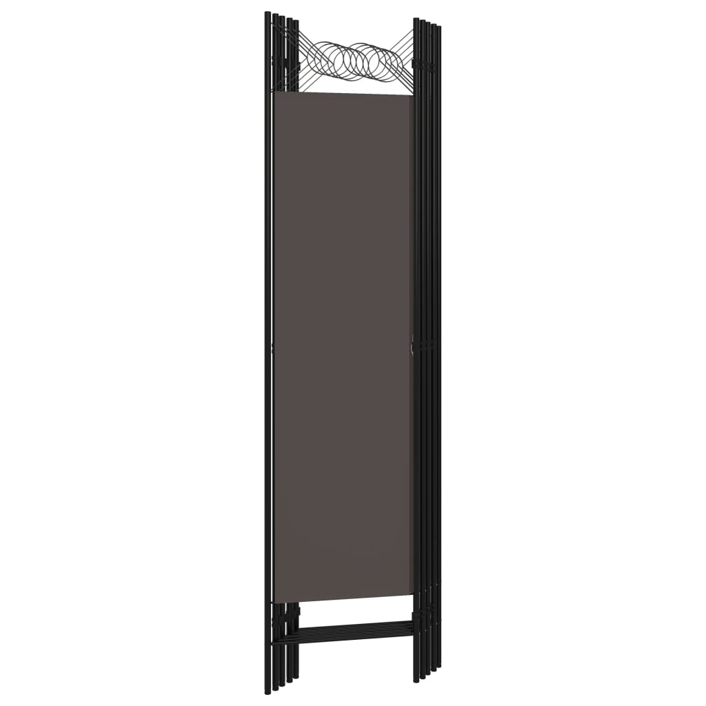 vidaXL 5-Panel Room Divider Anthracite 200x180 cm