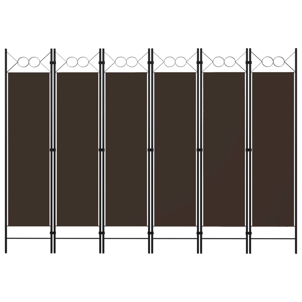 vidaXL 6-Panel Room Divider Anthracite 240x180 cm