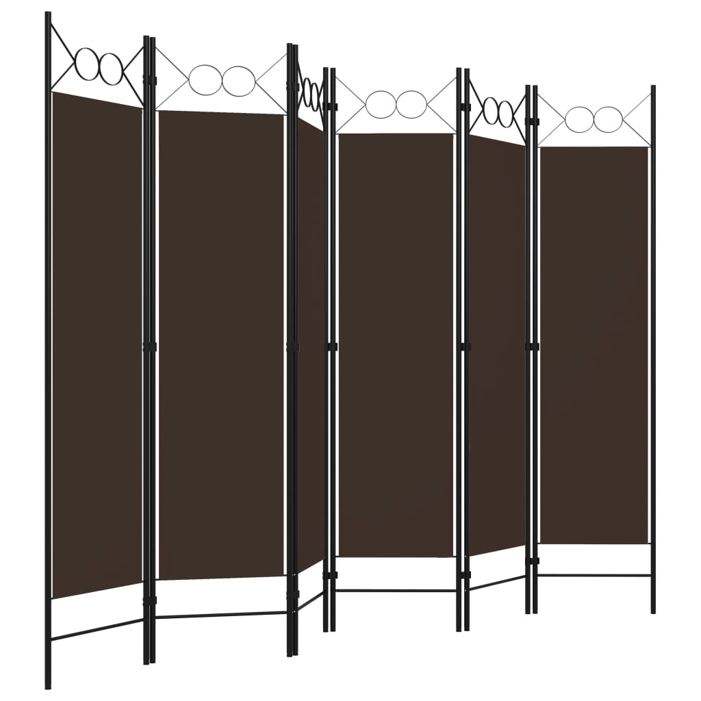 vidaXL 6-Panel Room Divider Anthracite 240x180 cm