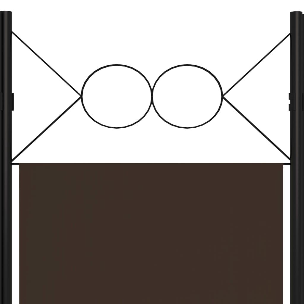 vidaXL 6-Panel Room Divider Anthracite 240x180 cm