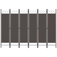 vidaXL 6-Panel Room Divider Anthracite 240x180 cm